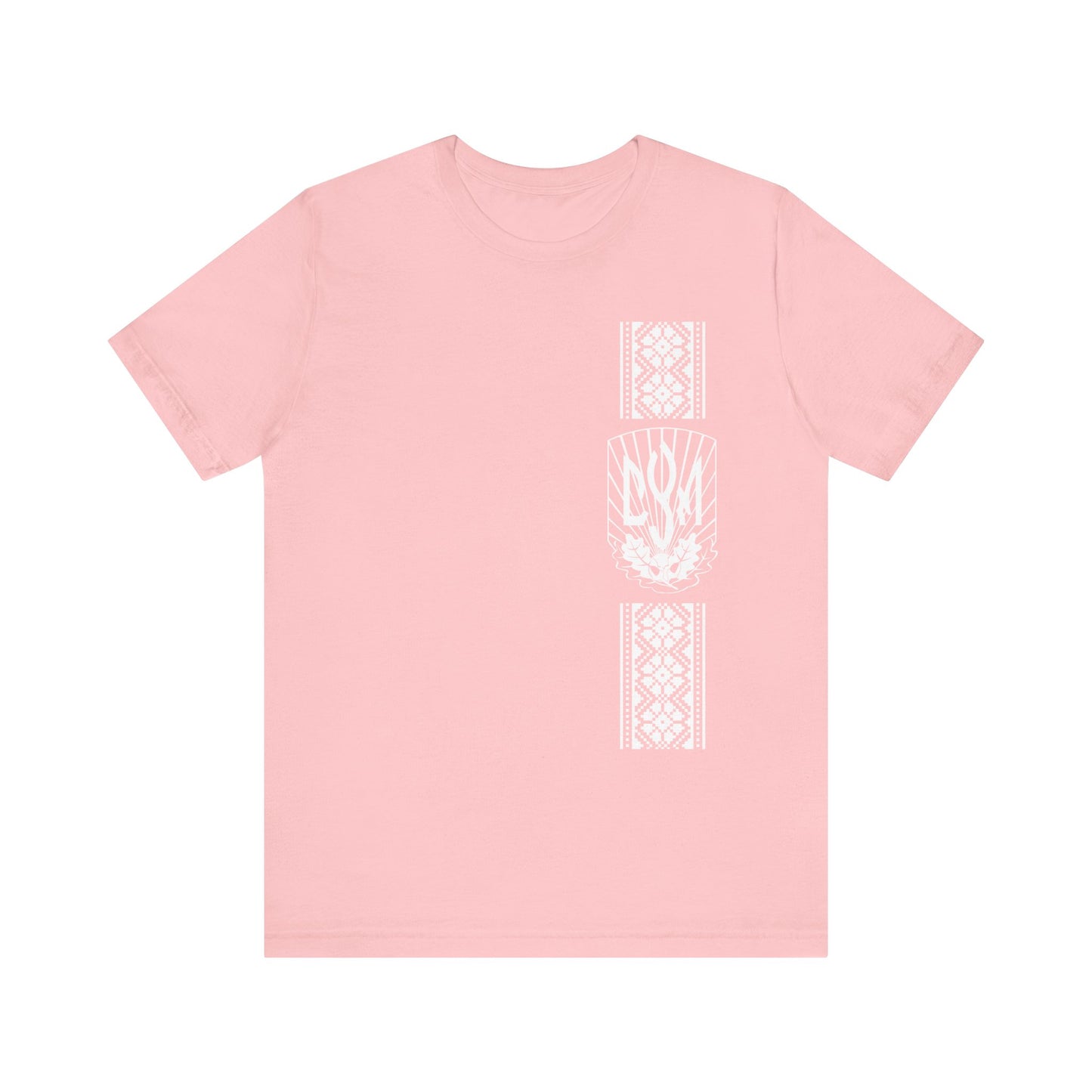 CYM Logo with printed Ukrainian Embroidery Adult T-Shirt