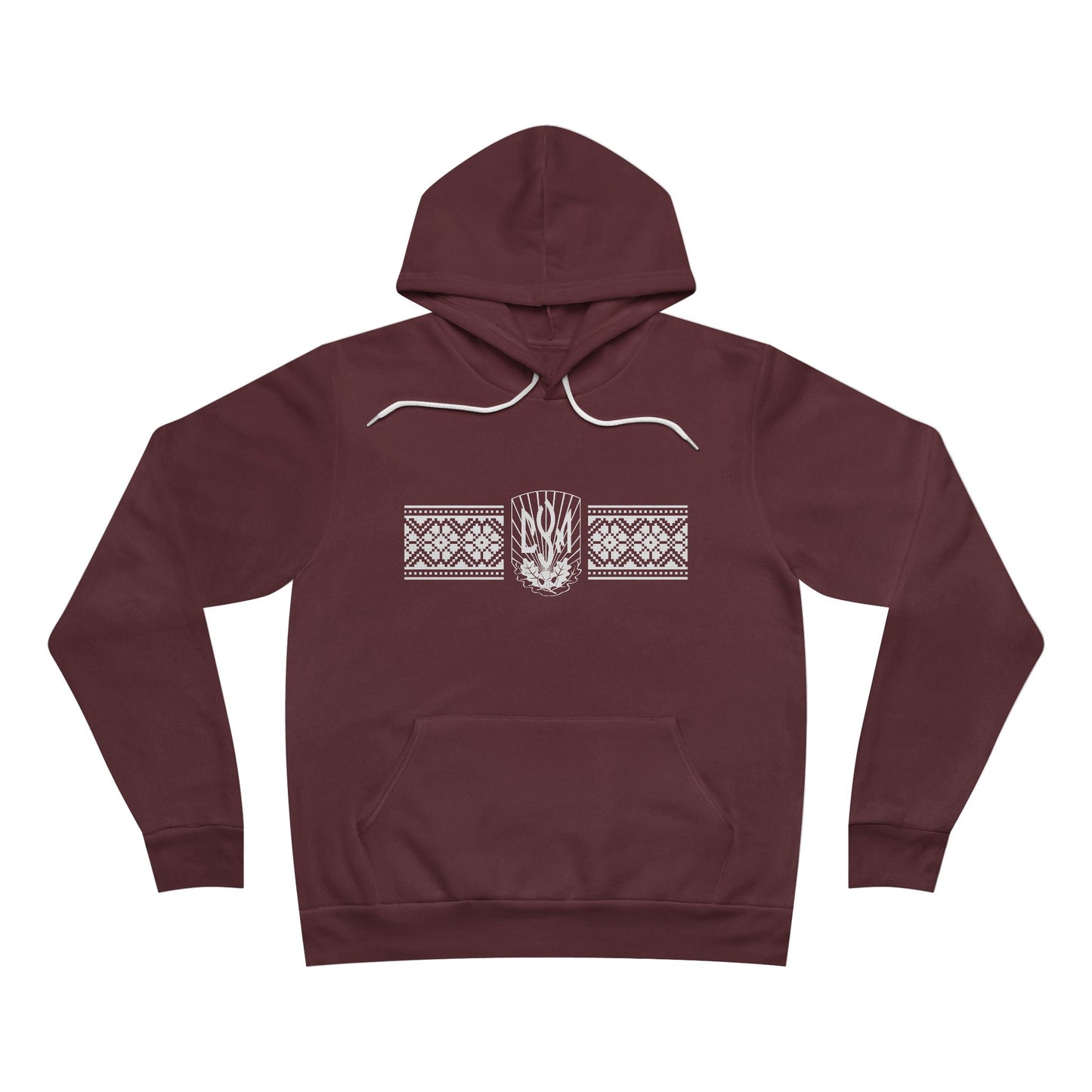 CYM Logo Adult Pullover Hoodie with printed Ukrainian Embroidery