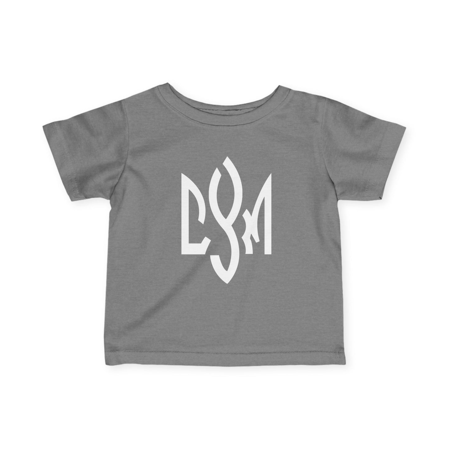 Infant Tee with CYM Letters Logo — Baby Short Sleeve Jersey