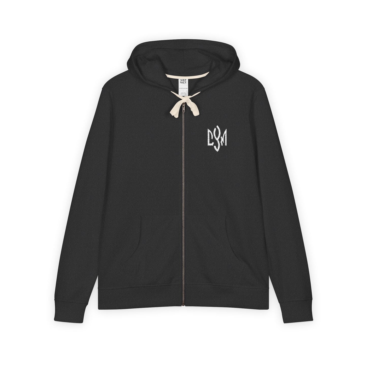 CYM Letter Logo Full-Zip Fleece Hoodie