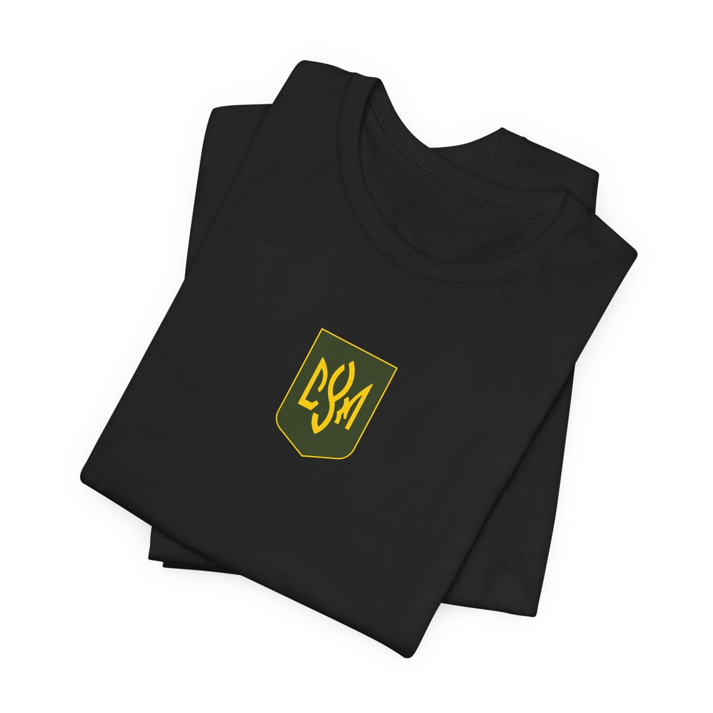 CYM Letters Logo Shield - Green and Yellow