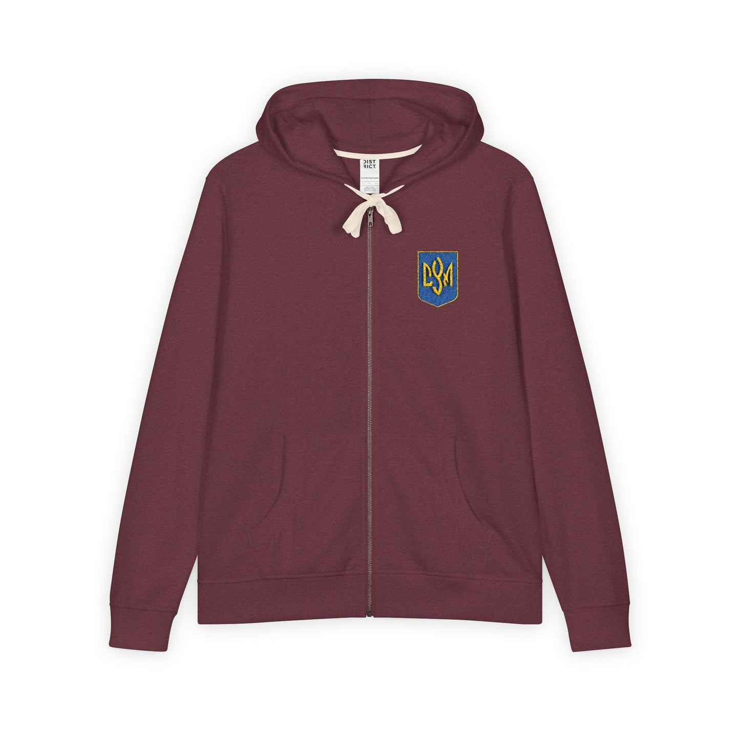 CYM Letters Logo Shield Full-Zip Fleece Hoodie