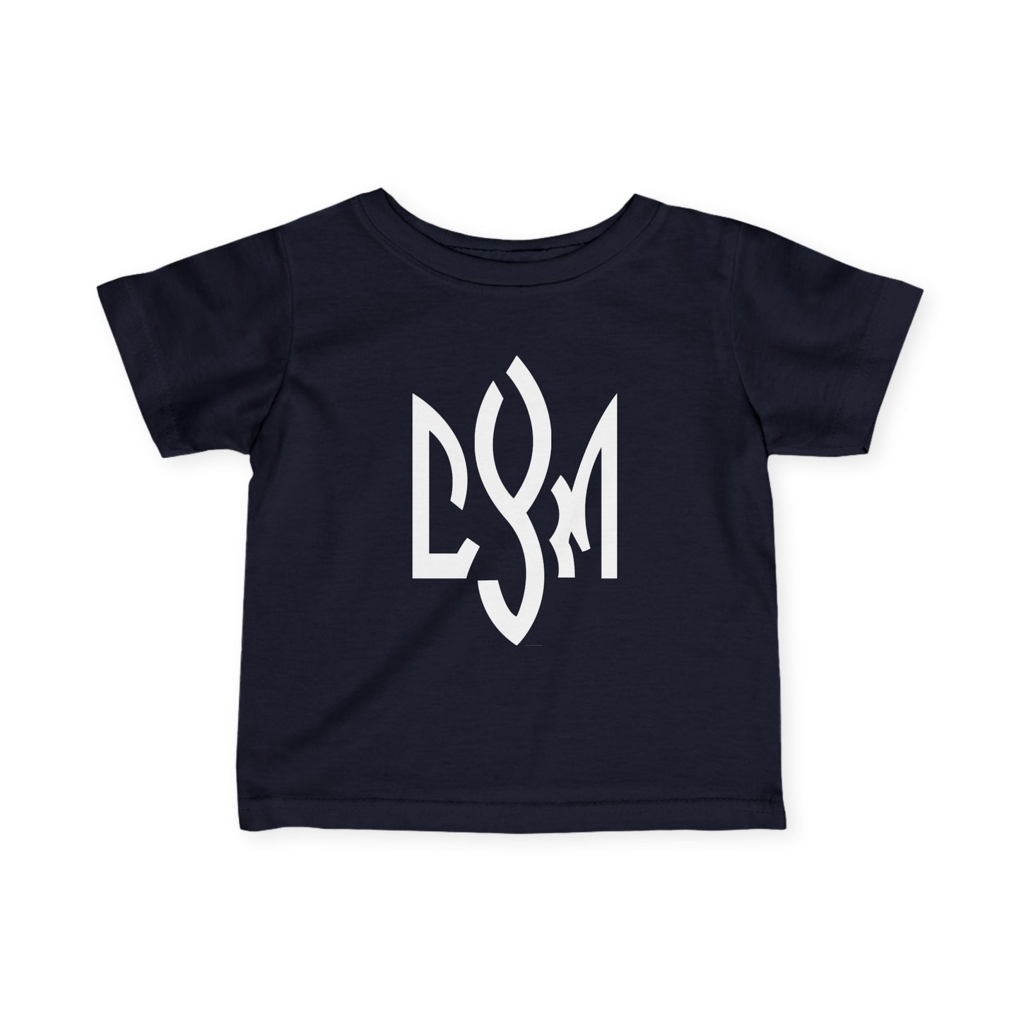 Infant Tee with CYM Letters Logo — Baby Short Sleeve Jersey