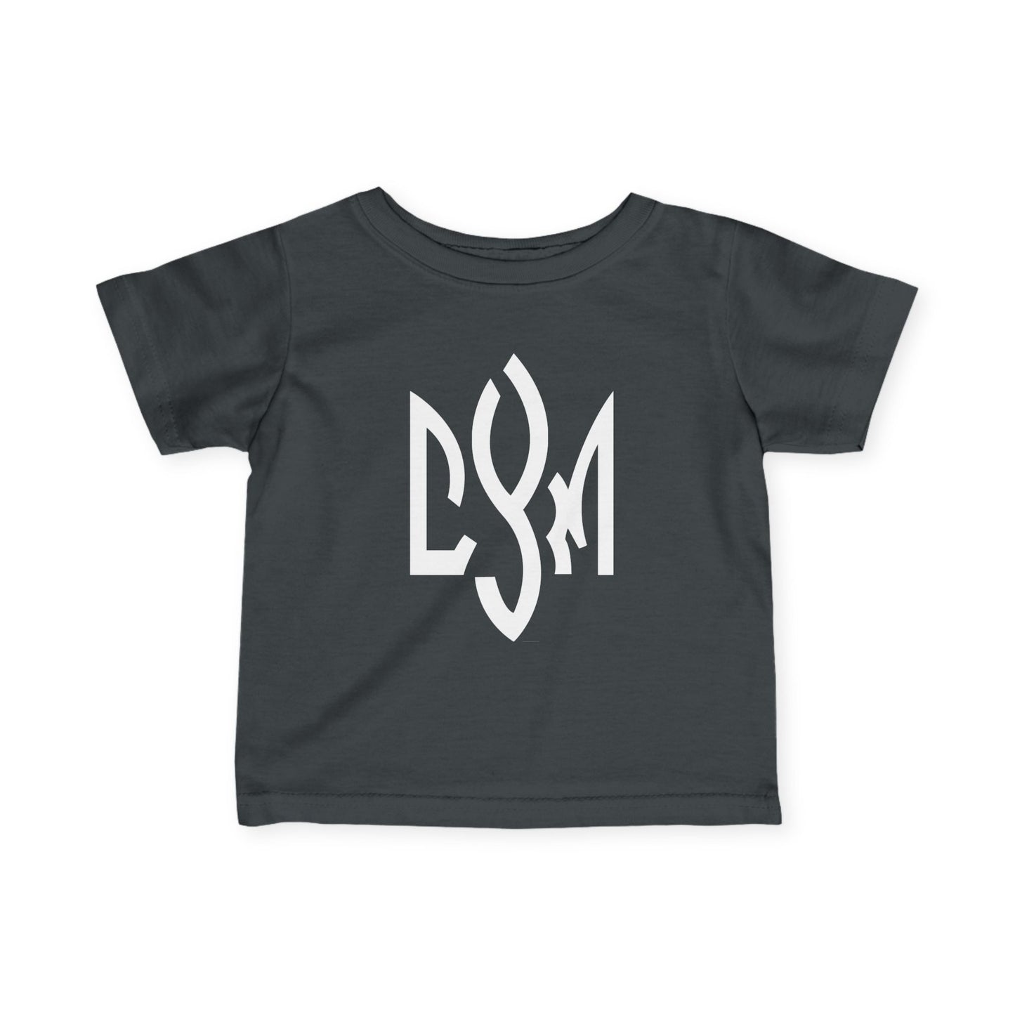 Infant Tee with CYM Letters Logo — Baby Short Sleeve Jersey
