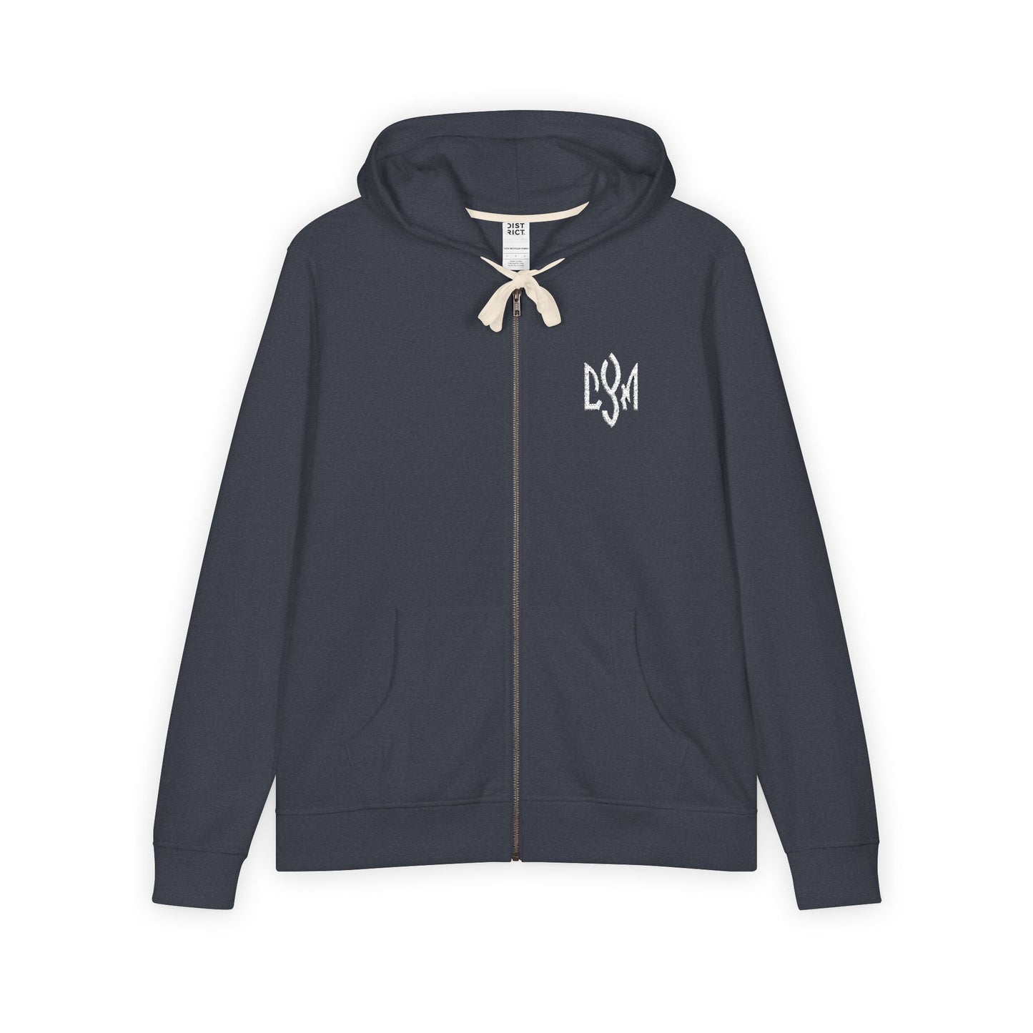 CYM Letter Logo Full-Zip Fleece Hoodie