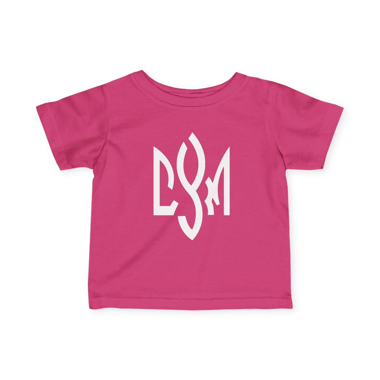 Infant Tee with CYM Letters Logo — Baby Short Sleeve Jersey
