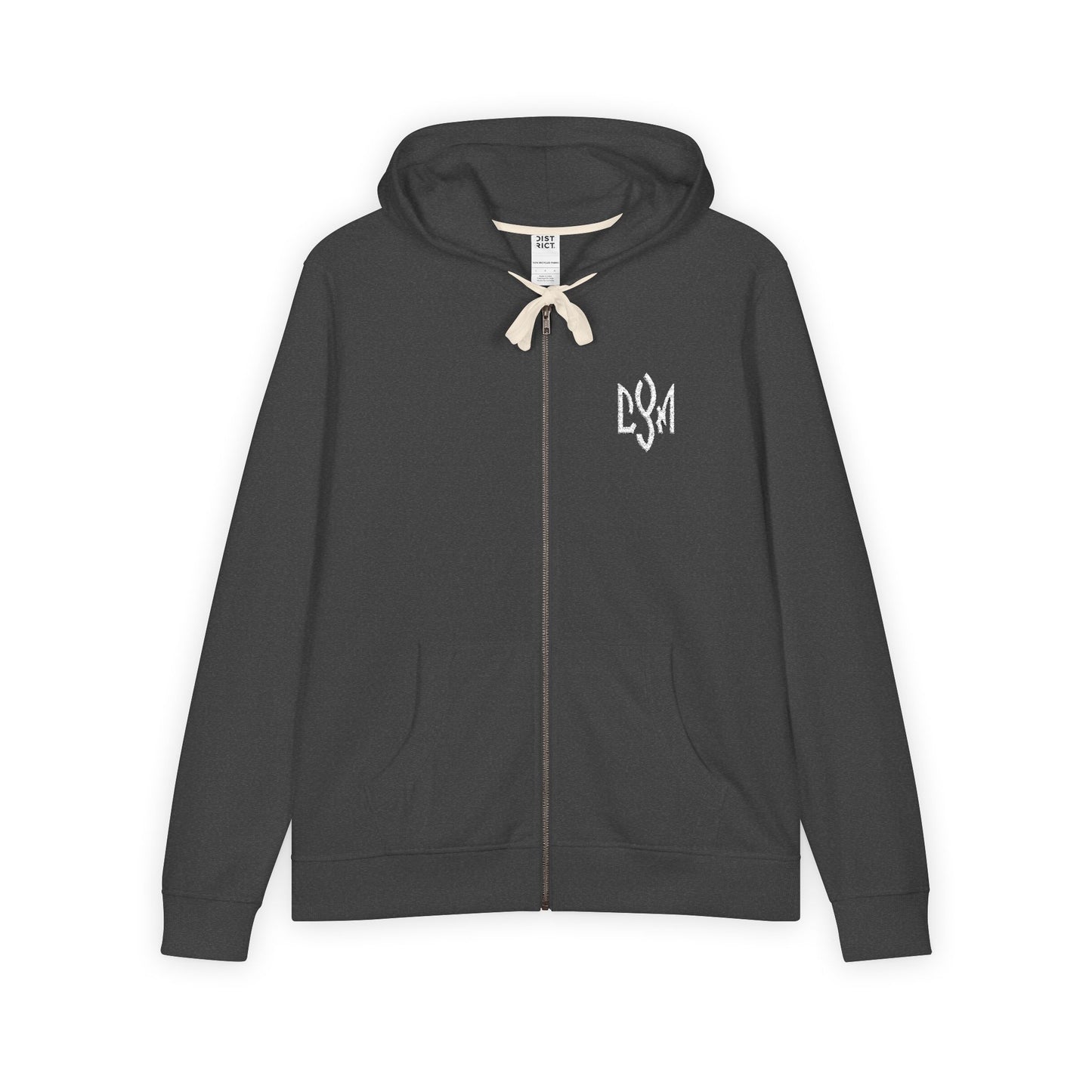 CYM Letter Logo Full-Zip Fleece Hoodie
