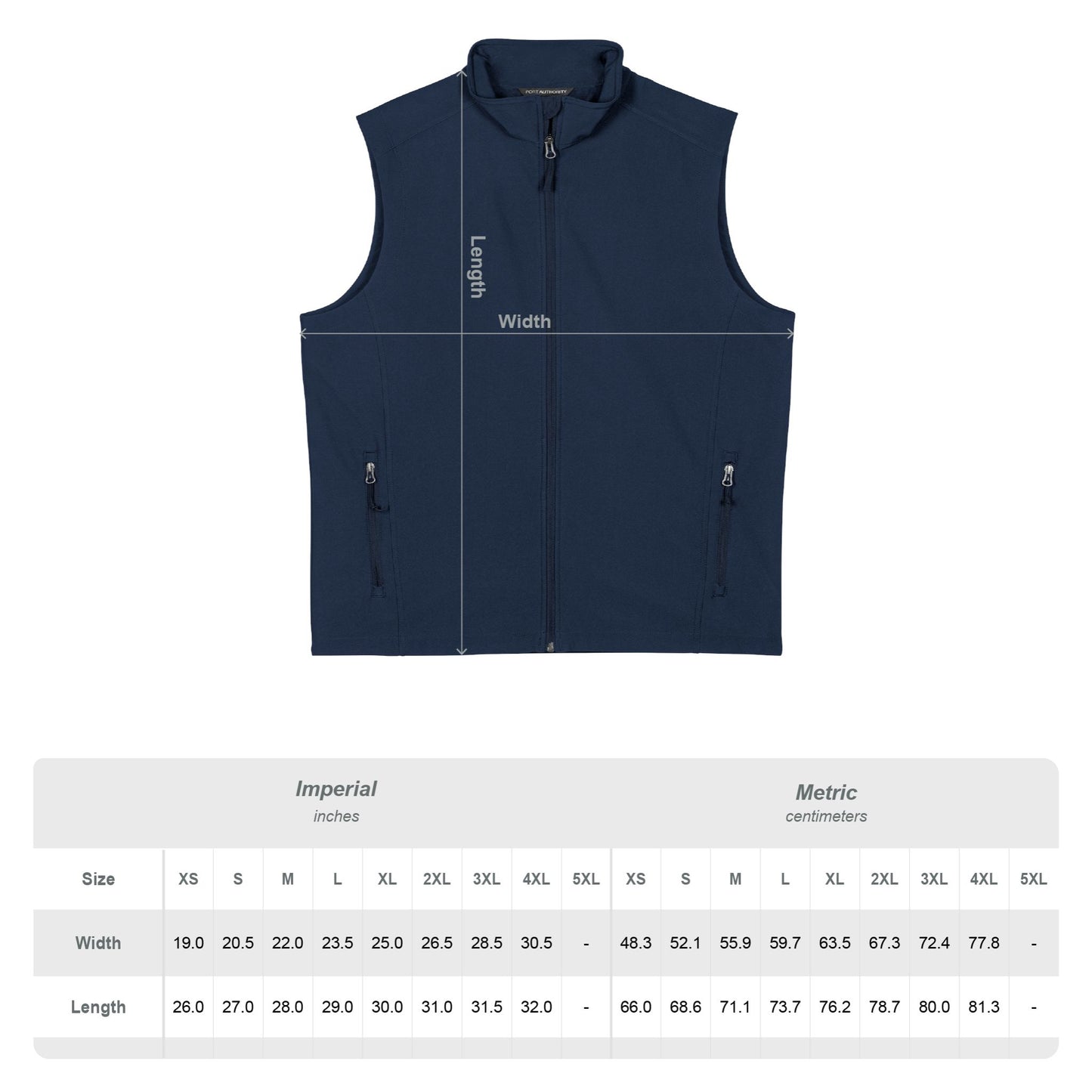 CYM Letter Logo Core Soft Shell Vest