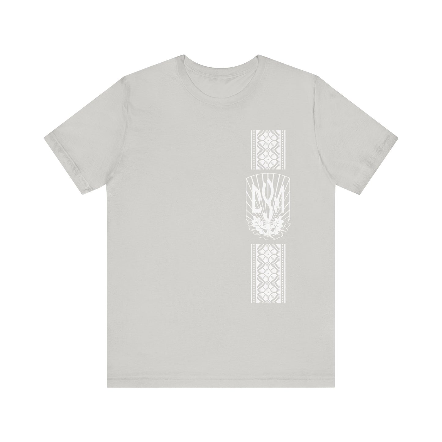 CYM Logo with printed Ukrainian Embroidery Adult T-Shirt