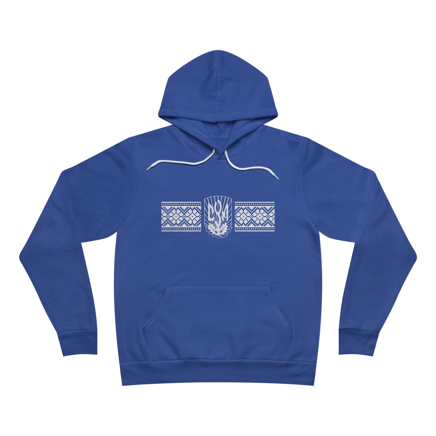 CYM Logo Adult Pullover Hoodie with printed Ukrainian Embroidery