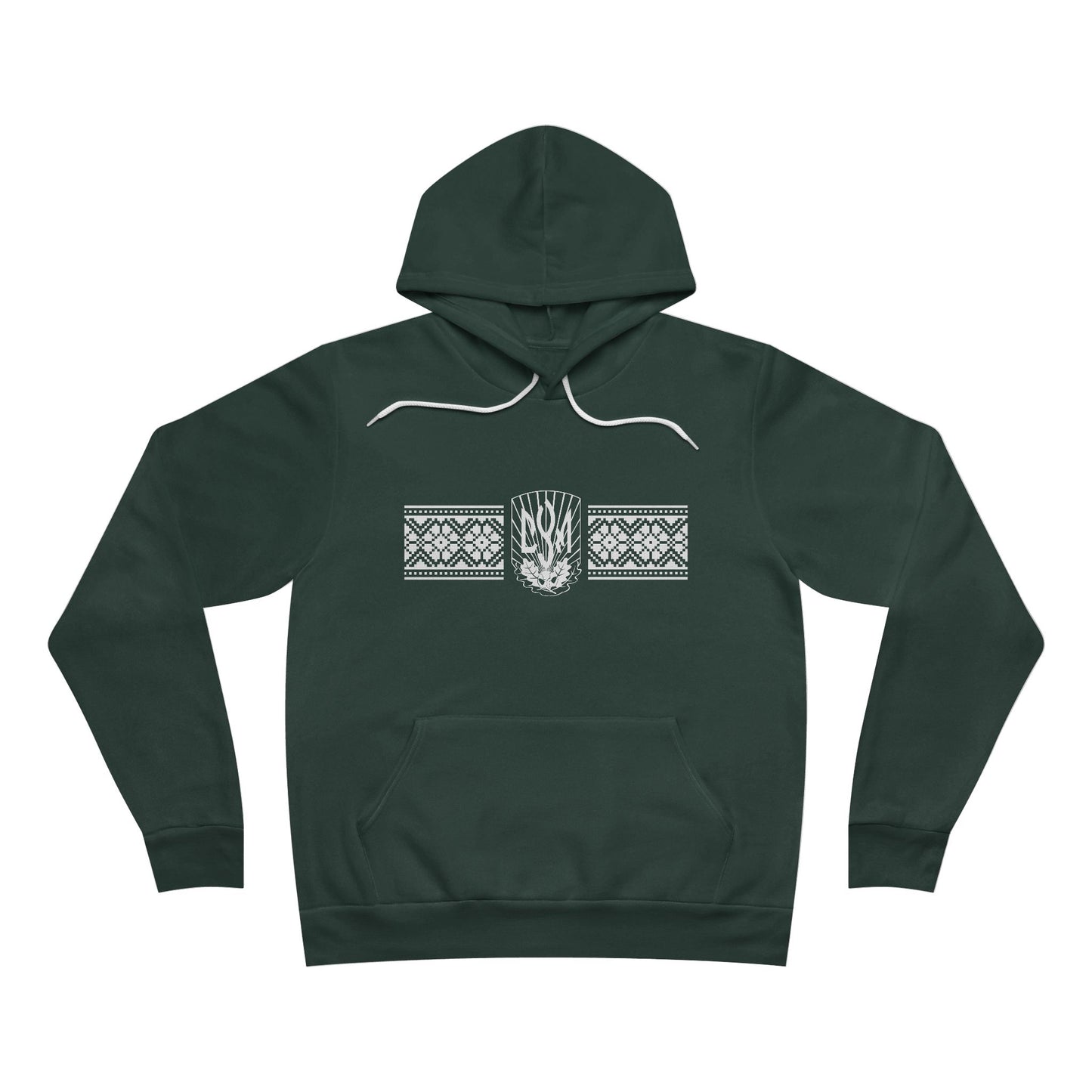 CYM Logo Adult Pullover Hoodie with printed Ukrainian Embroidery