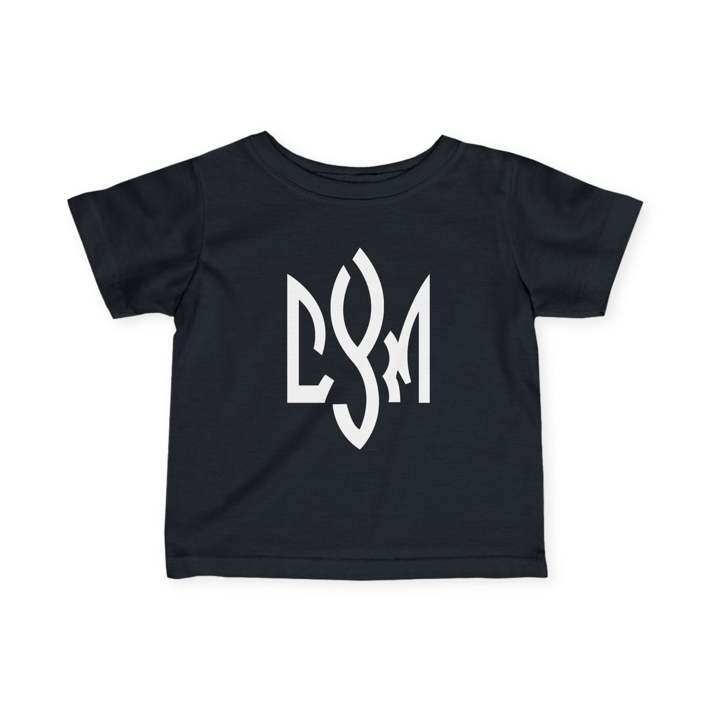 Infant Tee with CYM Letters Logo — Baby Short Sleeve Jersey