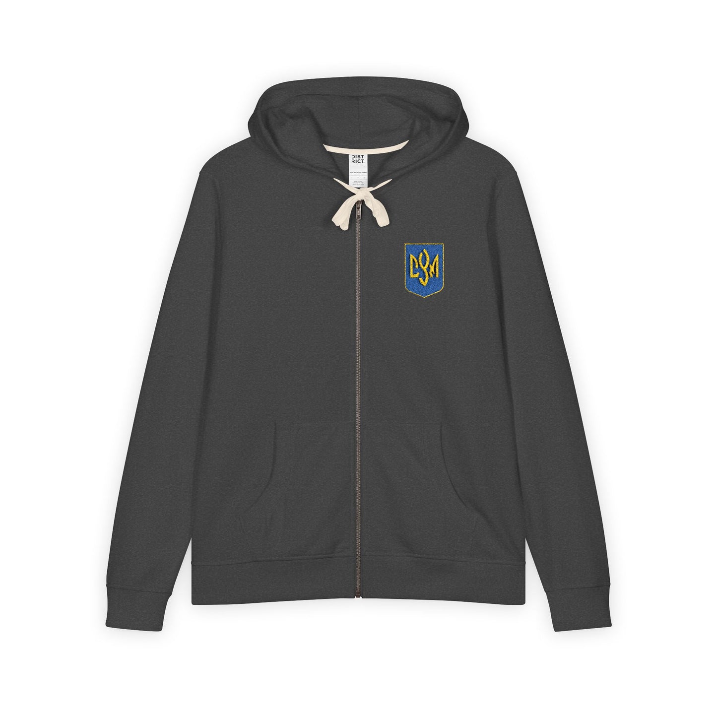 CYM Letters Logo Shield Full-Zip Fleece Hoodie