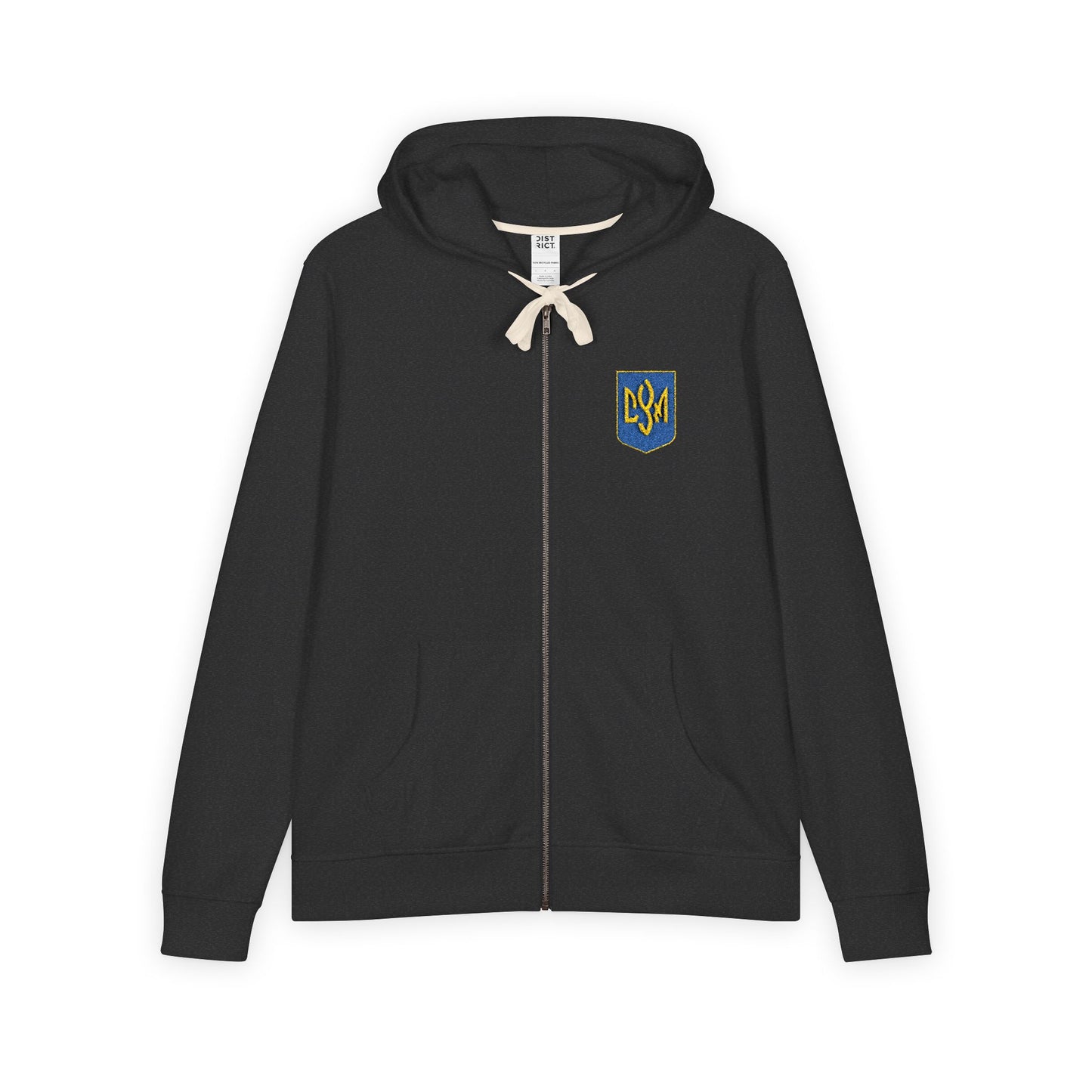 CYM Letters Logo Shield Full-Zip Fleece Hoodie
